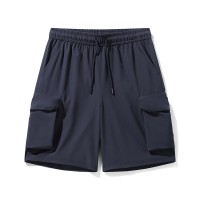 2024新款夏季宽松直筒工装短裤多口袋休闲百搭冰丝速干运动五分裤