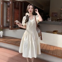2024夏装女款棉布高档连衣裙