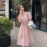 2024夏装女款棉布高档连衣裙