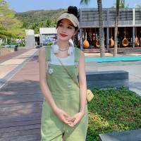 【现货主推】有买家秀24夏新款刺绣背带裤ZB129