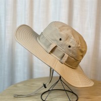 户外登山帽子男女夏季大檐日系渔夫帽防晒遮阳帽西部牛仔帽显脸小