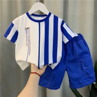 男童套装夏季2024年新款洋气网红儿童帅气时髦炸街休闲夏装两件套