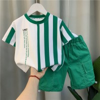 男童套装夏季2024年新款洋气网红儿童帅气时髦炸街休闲夏装两件套