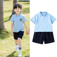 幼儿园园服夏装学院风儿童校服毕业拍照服夏季小学生童装班服套装
