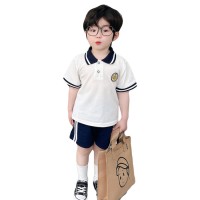 幼儿园园服套装夏季韩版童装短袖儿童polo衫小学生校服英伦风班服