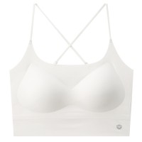 新品无痕细带交叉美背内衣女聚拢舒适带胸垫防走光可外穿运动吊带