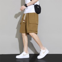 男士休闲短裤夏季薄款透气亲肤宽松直筒大码男装五分休闲裤中裤男