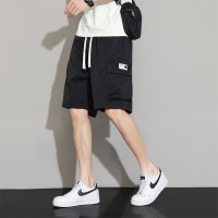 男士休闲短裤夏季薄款透气亲肤宽松直筒大码男装五分休闲裤中裤男