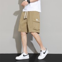 男士休闲短裤夏季薄款透气亲肤宽松直筒大码男装五分休闲裤中裤男