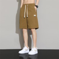 男士休闲短裤夏季薄款透气亲肤宽松直筒大码男装五分休闲裤中裤男