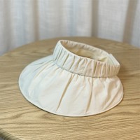 新款褶皱大帽檐UV防晒空顶帽时尚可卷起便携出游夏季户外遮阳帽子