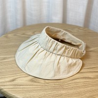 新款褶皱大帽檐UV防晒空顶帽时尚可卷起便携出游夏季户外遮阳帽子