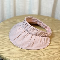 新款褶皱大帽檐UV防晒空顶帽时尚可卷起便携出游夏季户外遮阳帽子