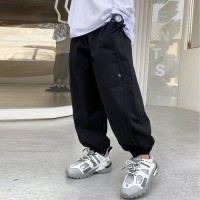 男童工装裤儿童休闲裤宽松中大童装裤子秋装2024新款春秋季长裤子