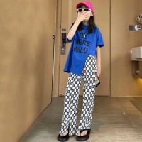 女童夏装洋气时髦2024新款儿童宽松夏季套装女大童韩版时髦两件套
