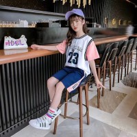 女童篮球服套装2024夏季新款中大童洋气运动两件套女孩时尚夏款潮