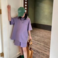 女童夏装套装2024新款时髦儿童休闲童装韩范女大童短袖短裤两件套