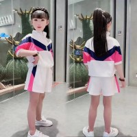 女童夏装2024新款运动短袖短裤两件套夏季儿童女孩潮流宽松两件套