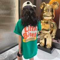 女童夏装t恤连衣裙2024新款儿童韩版洋气夏季网红半袖中长款裙子