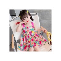 女童连衣裙夏季2024新款洋气女孩宝宝夏款儿童装夏天夏装吊带裙子