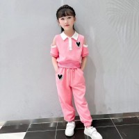 女童套装夏装2024新款儿童韩版女大童简约时尚衣服夏季网红两件套
