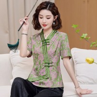 【夏季女装新款】时尚优雅新中式贵妇上衣