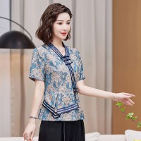 【夏季女装新款】时尚优雅新中式贵妇上衣