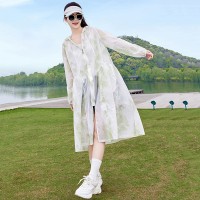 2024夏季新款防晒服长款大码休闲连帽薄款防晒衣
