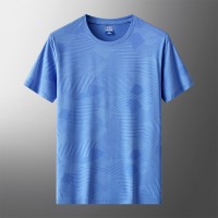 短袖T恤男士夏季薄款冰丝速干冰感上衣排汗透气体能训练服跑步