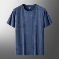 短袖T恤男士夏季薄款冰丝速干冰感上衣排汗透气体能训练服跑步