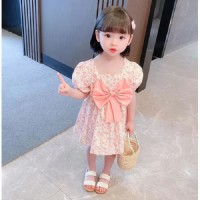 女童公主裙2024新款夏季时髦碎花连衣裙洋气时尚小女孩韩版宝宝裙