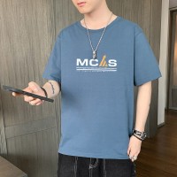 2024新款短袖t恤男士夏季薄款冰丝潮牌半袖体恤男款冰感上衣