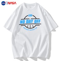 NASA联名白色短袖t恤夏季ins百搭情侣装宽松圆领潮牌纯棉半袖上衣