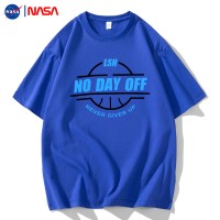 NASA联名白色短袖t恤夏季ins百搭情侣装宽松圆领潮牌纯棉半袖上衣
