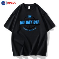 NASA联名白色短袖t恤夏季ins百搭情侣装宽松圆领潮牌纯棉半袖上衣