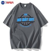 NASA联名白色短袖t恤夏季ins百搭情侣装宽松圆领潮牌纯棉半袖上衣