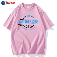 NASA联名白色短袖t恤夏季ins百搭情侣装宽松圆领潮牌纯棉半袖上衣