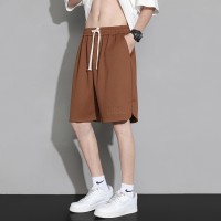 美式高街运动短裤男宽松休闲篮球五分裤子夏季薄款钢印潮牌卫裤
