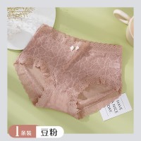 抖音热卖款内裤女士高腰收腹收小肚子少女可爱蕾丝无痕三角短裤