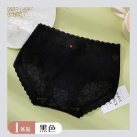 抖音热卖款内裤女士高腰收腹收小肚子少女可爱蕾丝无痕三角短裤