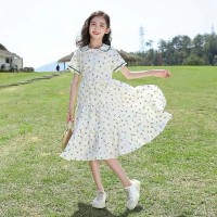 童装女童夏季连衣裙2024洋气新款女大童碎花长裙子夏装儿童公主裙
