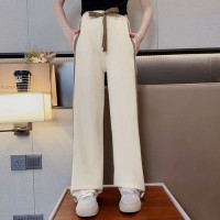 女童裤子夏季薄款直筒休闲长裤儿童中大童装宽松阔腿裤2024新款潮