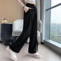 女童夏季裤子2024新款儿童夏装休闲西装裤女孩大童冰丝直筒裤薄款