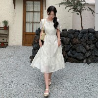 现货2024夏装新款新中式G风长款连衣裙865