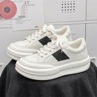 厚底透气小白鞋男2024春夏厚底增高运动板鞋YD1829