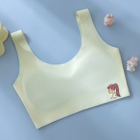 少女发育期抹胸内衣高初中学生儿童内衣女童文胸无痕小背心夏季薄