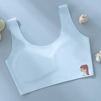 少女发育期抹胸内衣高初中学生儿童内衣女童文胸无痕小背心夏季薄
