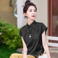 在仓现货~2024年夏季guo风新中式燕尾裙套装减龄盘扣两件套套裙
