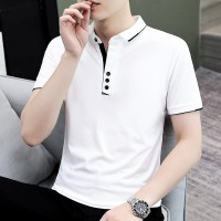 夏季男士短袖T恤全棉薄款商务翻领男装polo衫男款