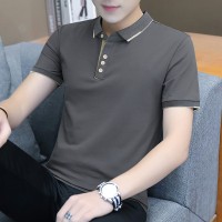 夏季男士短袖T恤全棉薄款商务翻领男装polo衫男款